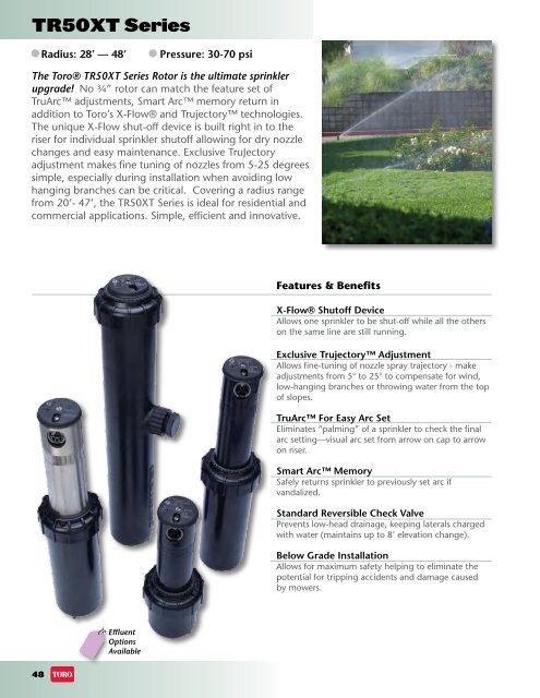 Residential/Commercial Irrigation Specification Catalog 2010 ... - Toro