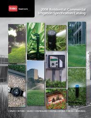 2008 Residential/Commercial Irrigation Specification Catalog - Toro