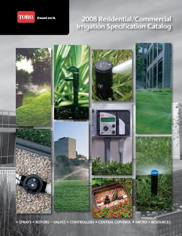 2008 Residential/Commercial Irrigation Specification Catalog - Toro