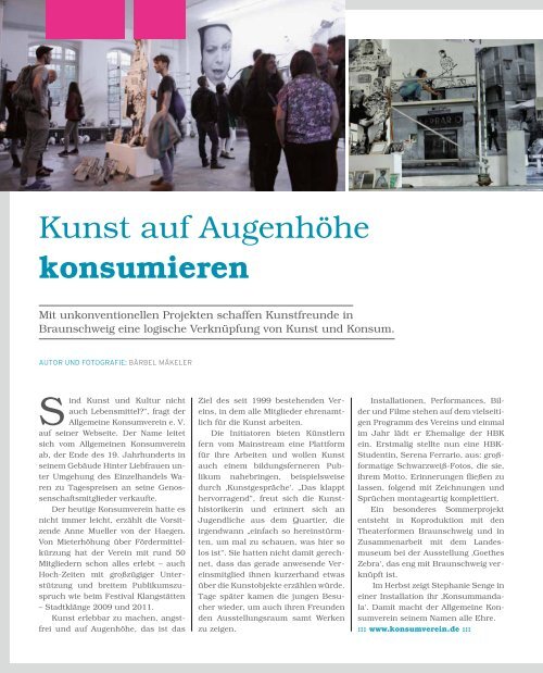 regjo Südostniedersachsen - Heft 3 - 2014 - Konsum
