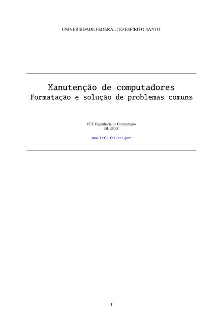 Manutenção de computadores