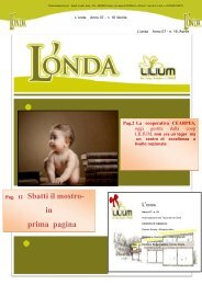 L'Onda n.16 - Coop LILIUM: sbatti il mostro in prima pagina