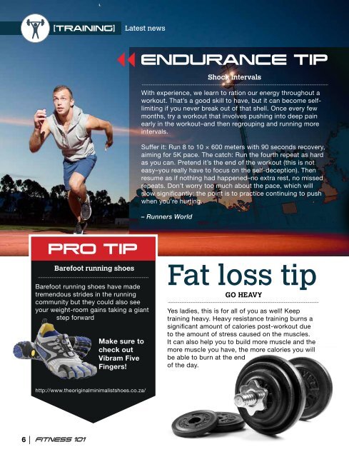 Fitness 101 September  Digital Magazine