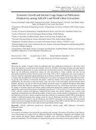 Economic Growth and Internet Usage Impact on Publication Productivity among ASEAN’s and World’s Best Universities