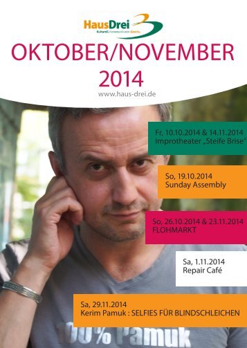 HausDrei Programmheft Oktober/November 2014