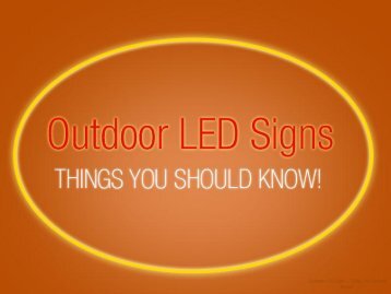 Outdoor LED Sign Company in Kansas City – Things to Know!