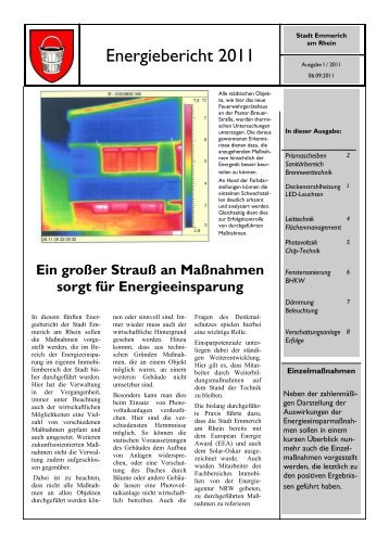 Energiebericht 2011 - Emmerich