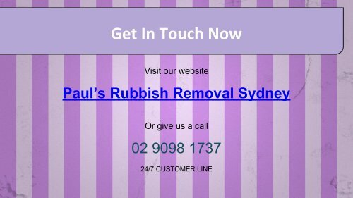 Paul's Rubbish Removal Sydney