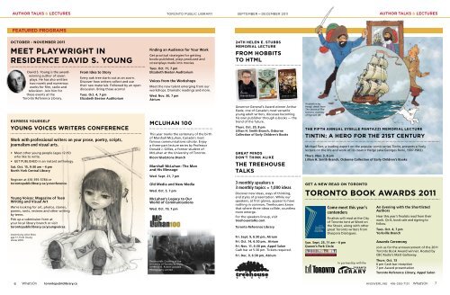 What's On, September - Toronto Public Library