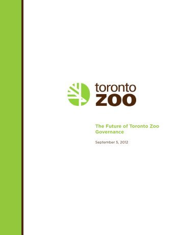 The Future of Toronto Zoo Governance