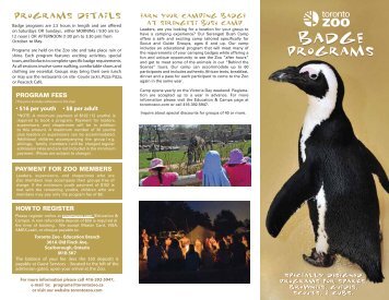 Information Brochure - Toronto Zoo