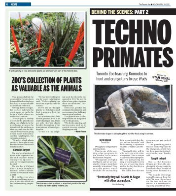 Toronto Sun Behind the scenes: Part 2 - Toronto Zoo