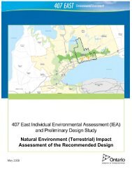 407 East Environmental Assessment 2009 - Toronto Zoo