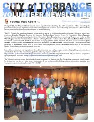 Volunteer Week: April 10 -16 - City of Torrance