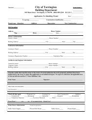 Building Permit Application - City of Torrington, CT