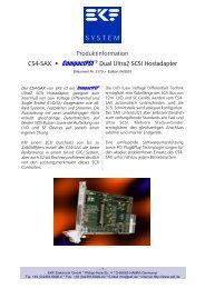 Produktinformation CS4 SA; ‡ &RPSDFW3;&, Š Dual Ultra2 ... - EKF