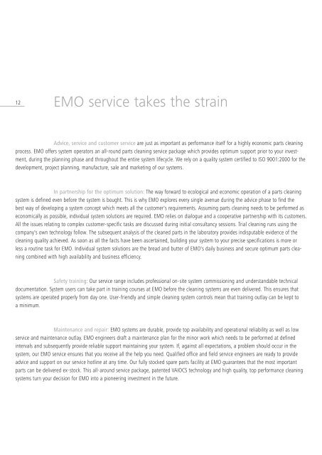 EMO OT Image brochure (PDF) - EMO Oberflächentechnik