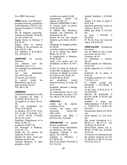 CONCORDANCE THÉMATIQUE