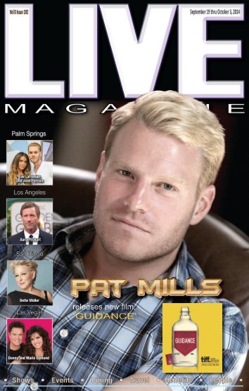 LIVE MAGAZINE VOL 8, Issue #192 September 19th THRU October 3rd, 2014