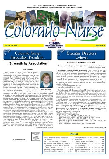 Colorado Nurse - Aug. 2014