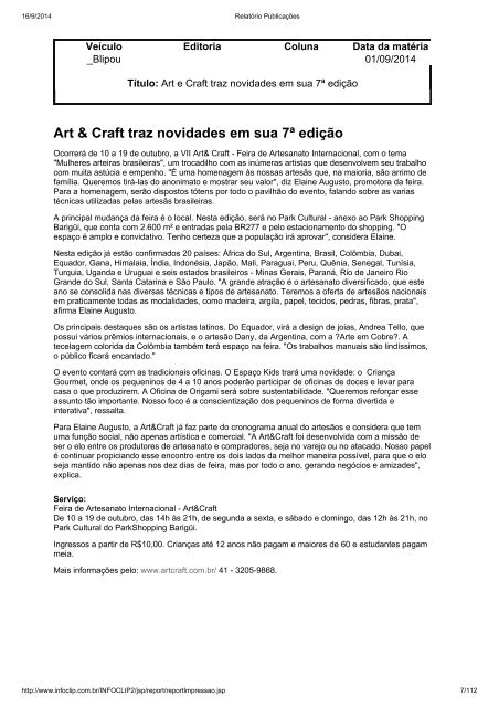 Art & Craft traz novidades em sua 7ª edição