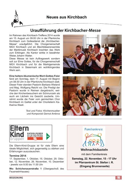 Pfarrblatt Oktober