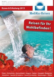 MediKur-Reisen - Kuren & Erholung 2015