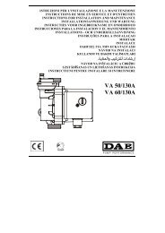 P min (90° C) 1 5 m H2O - DAB Pumps S.p.a.