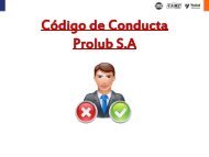 Código de Conducta Prolub S.A