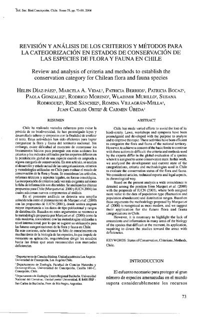 Revisión y análisis de los criterios y métodos para la categorización en estados de conservación de las especies de flora y fauna en Chile.pdf