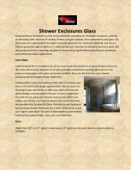 Shower Enclosures Glass