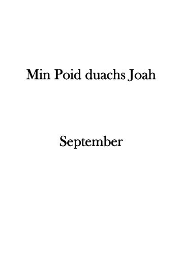 Min Poid duachs Joah - September