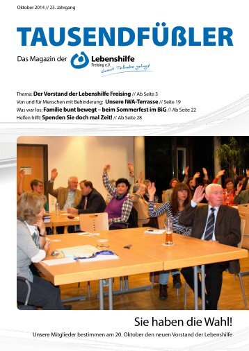 2014 Oktober / Lebenshilfe Freising / Tausendfüßler-Magazin