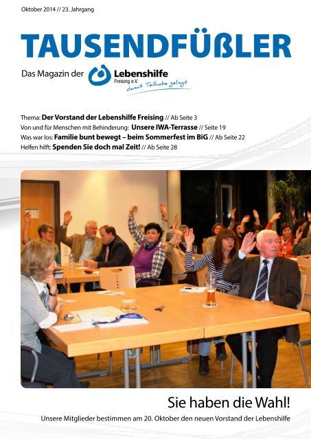 2014 Oktober / Lebenshilfe Freising / Tausendfüßler-Magazin
