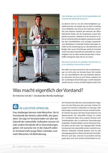 2014 Oktober / Lebenshilfe Freising / Tausendfüßler-Magazin