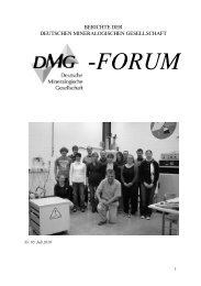 -FORUM - Deutsche Mineralogische Gesellschaft