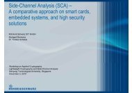 Side-Channel Analysis (SCA) â A comparative approach on smart ...