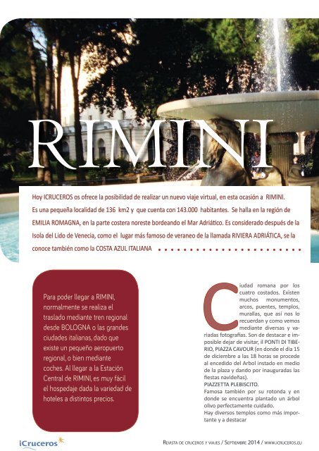 Número 11 de la revista iCruceros