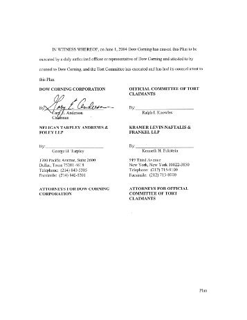 IN WITNESS WHEREOF, on June 1, 2004 Dow Corning has caused ...