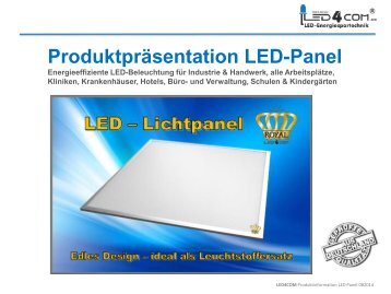 Produktpräsentation LED-Panel