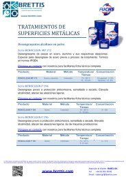 TRATAMIENTOS DE SUPERFICIES METÁLICAS, desengrasantes Fuchs RENOCLEAN