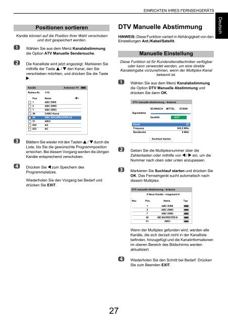 BENUTZERHANDBUCH - Toshiba-OM.net