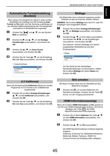 BENUTZERHANDBUCH - Toshiba-OM.net