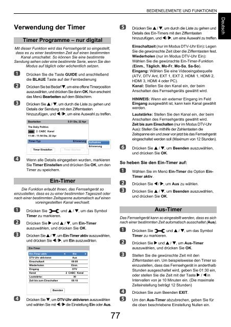 BENUTZERHANDBUCH - Toshiba-OM.net