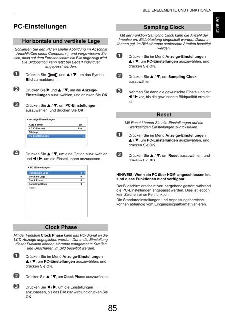 BENUTZERHANDBUCH - Toshiba-OM.net