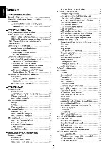 FELHASZNÁLÓI KÉZIKÖNYV - Toshiba-OM.net