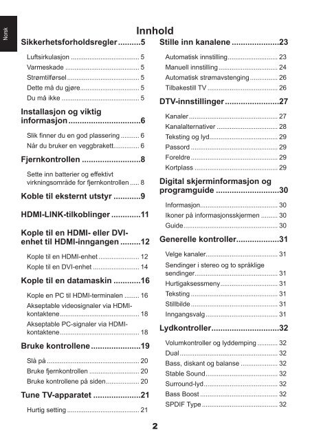 Q Hvorfor er det problemer med tekst-TV? - Toshiba-OM.net