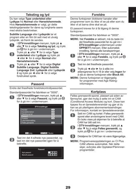 Q Hvorfor er det problemer med tekst-TV? - Toshiba-OM.net