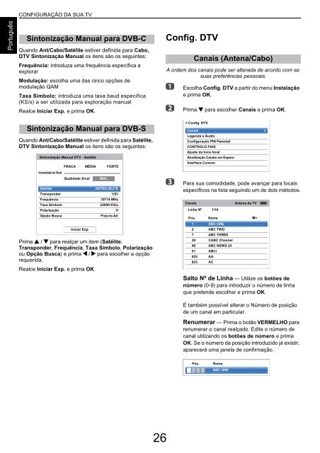 MANUAL DO UTILIZADOR - Toshiba-OM.net