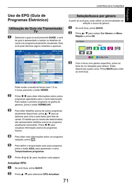 MANUAL DO UTILIZADOR - Toshiba-OM.net